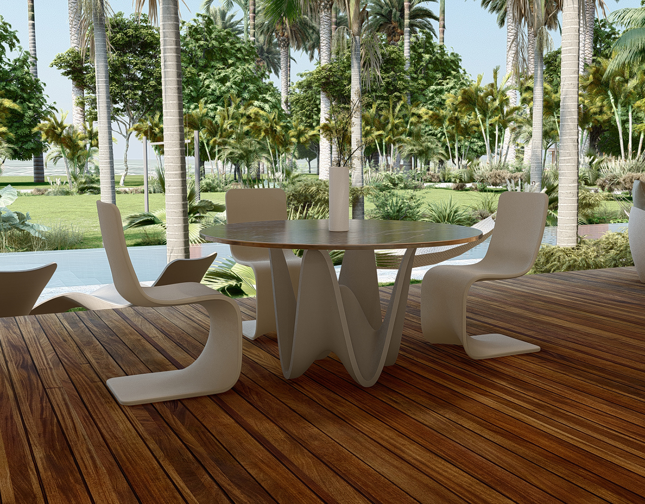 Candy Fiber Dining Table